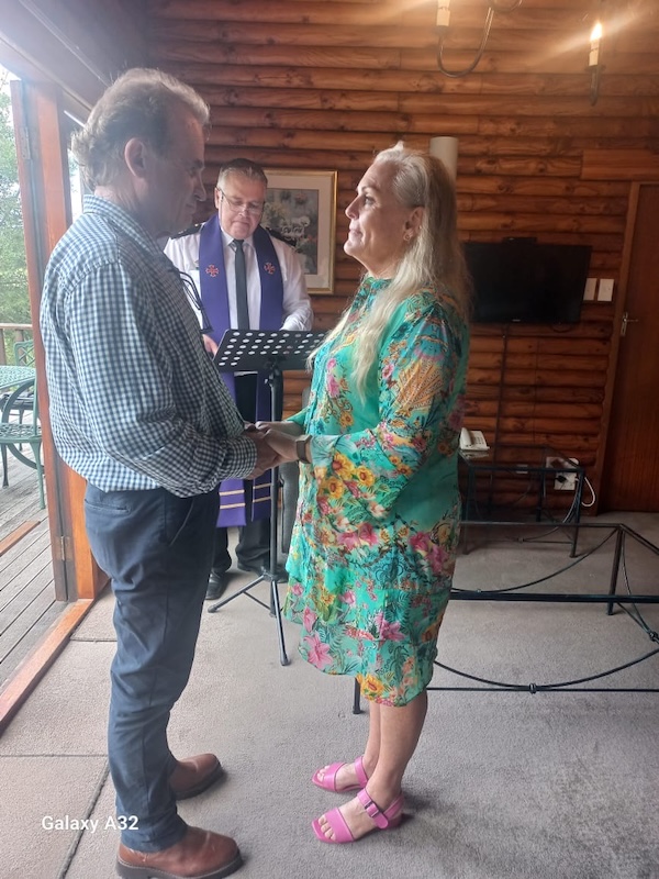 Wedding ceremony by Dr. Gerrit Rademeyer in Rouxville