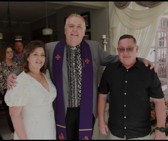 Wedding ceremony by Dr. Gerrit Rademeyer in Rouxville