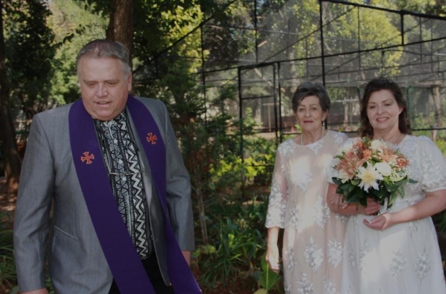 Wedding ceremony by Dr. Gerrit Rademeyer in Rouxville