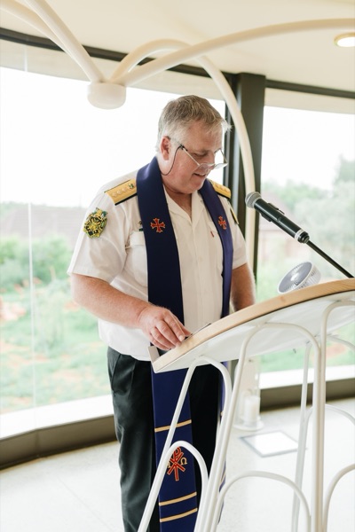 Wedding ceremony by Dr. Gerrit Rademeyer in Rouxville