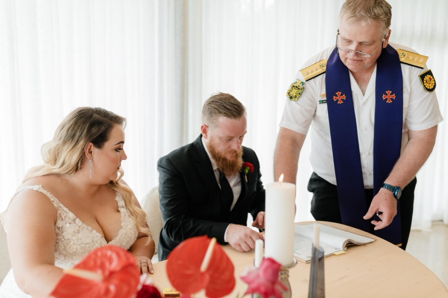 Wedding ceremony by Dr. Gerrit Rademeyer in Rouxville