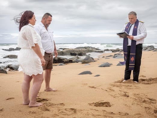 Wedding ceremony by Dr. Gerrit Rademeyer in Rouxville