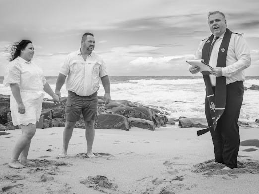 Wedding ceremony by Dr. Gerrit Rademeyer in Rouxville