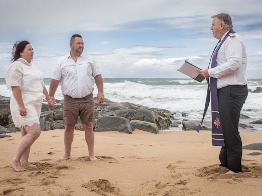 Wedding ceremony by Dr. Gerrit Rademeyer in Rouxville