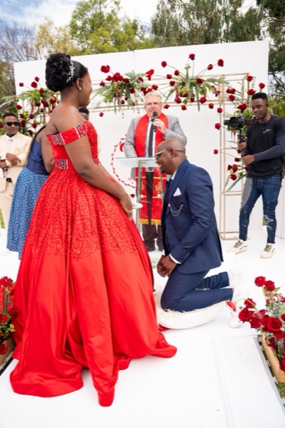 Wedding ceremony by Dr. Gerrit Rademeyer in Rouxville