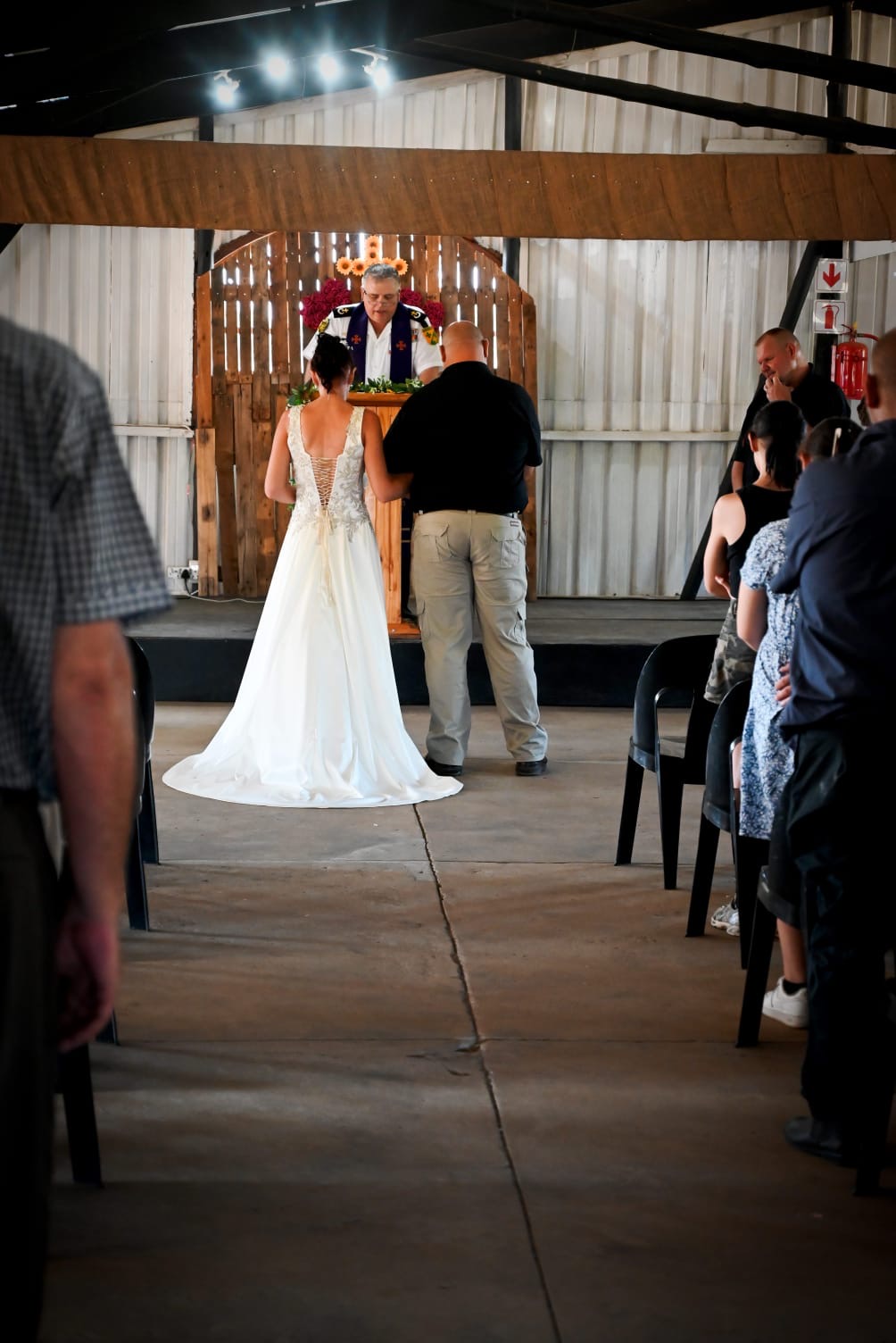 Wedding ceremony by Dr. Gerrit Rademeyer in Rouxville