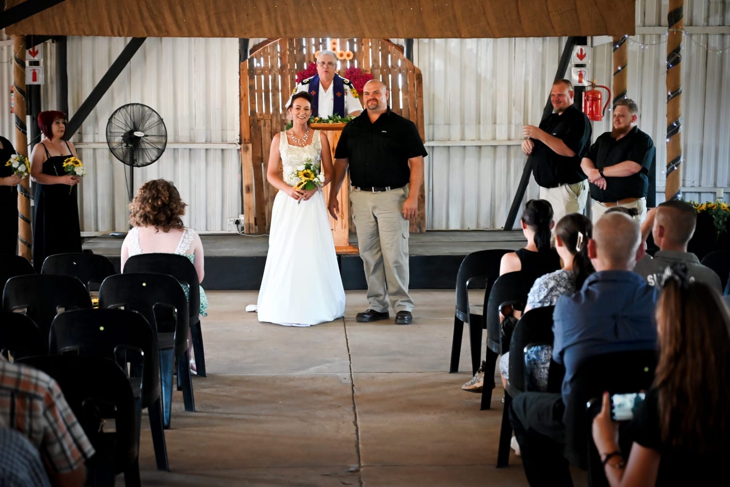 Wedding ceremony by Dr. Gerrit Rademeyer in Rouxville