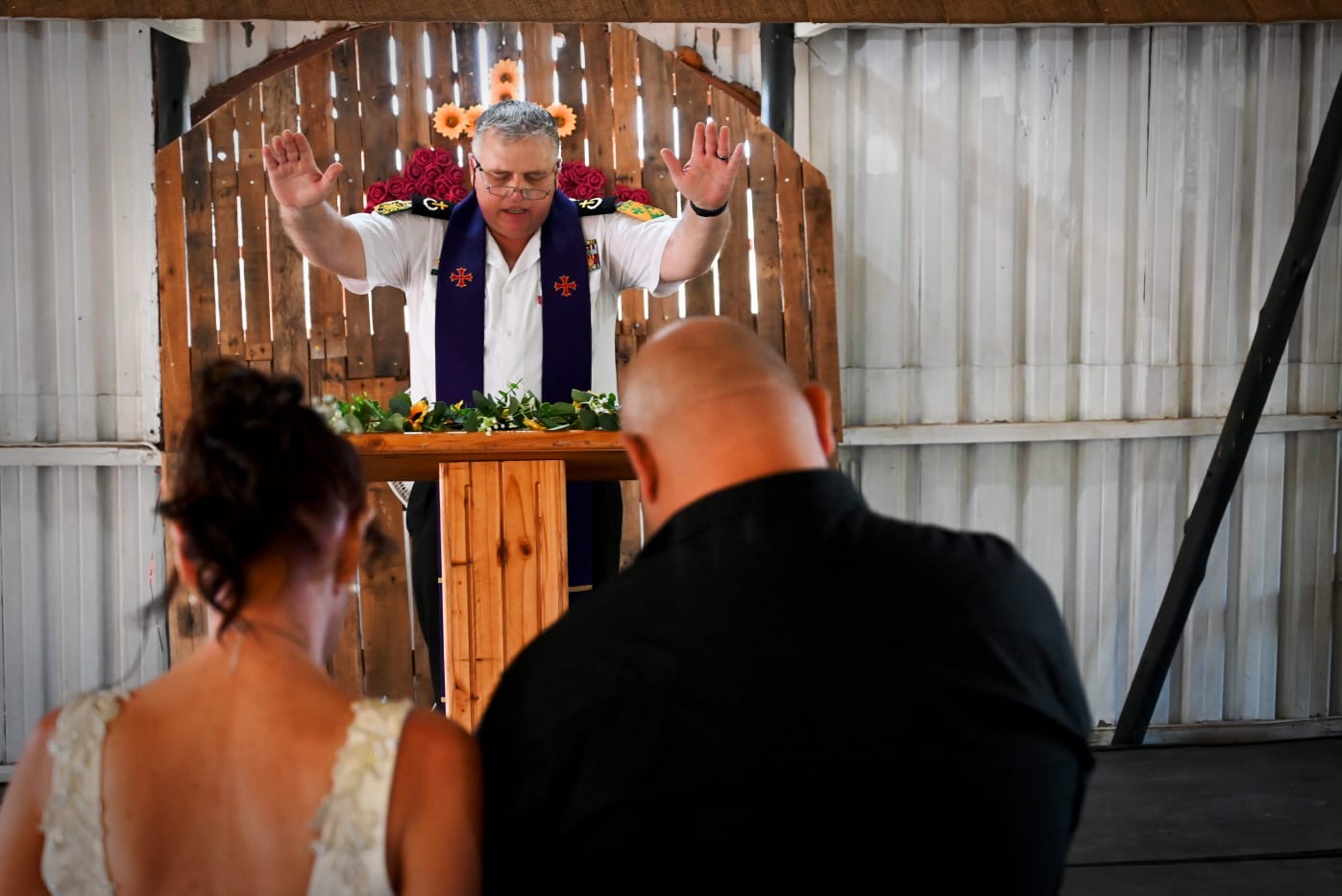 Wedding ceremony by Dr. Gerrit Rademeyer in Rouxville